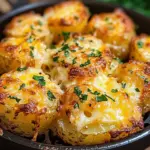 Air Fryer Cheesy Potatoes