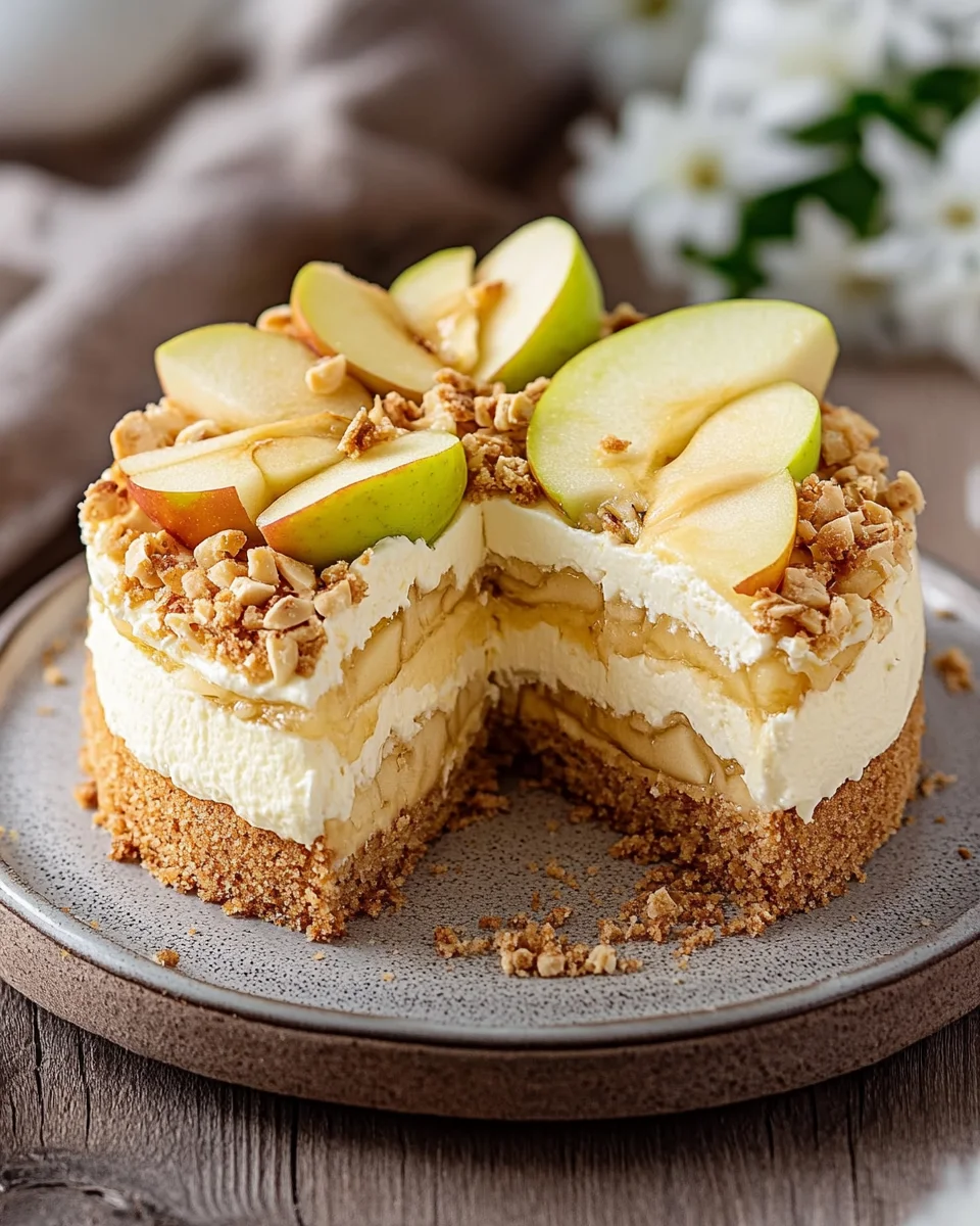 Apfel-Mascarpone-Torte mit Mandelboden 20 Apfel-Mascarpone-Torte