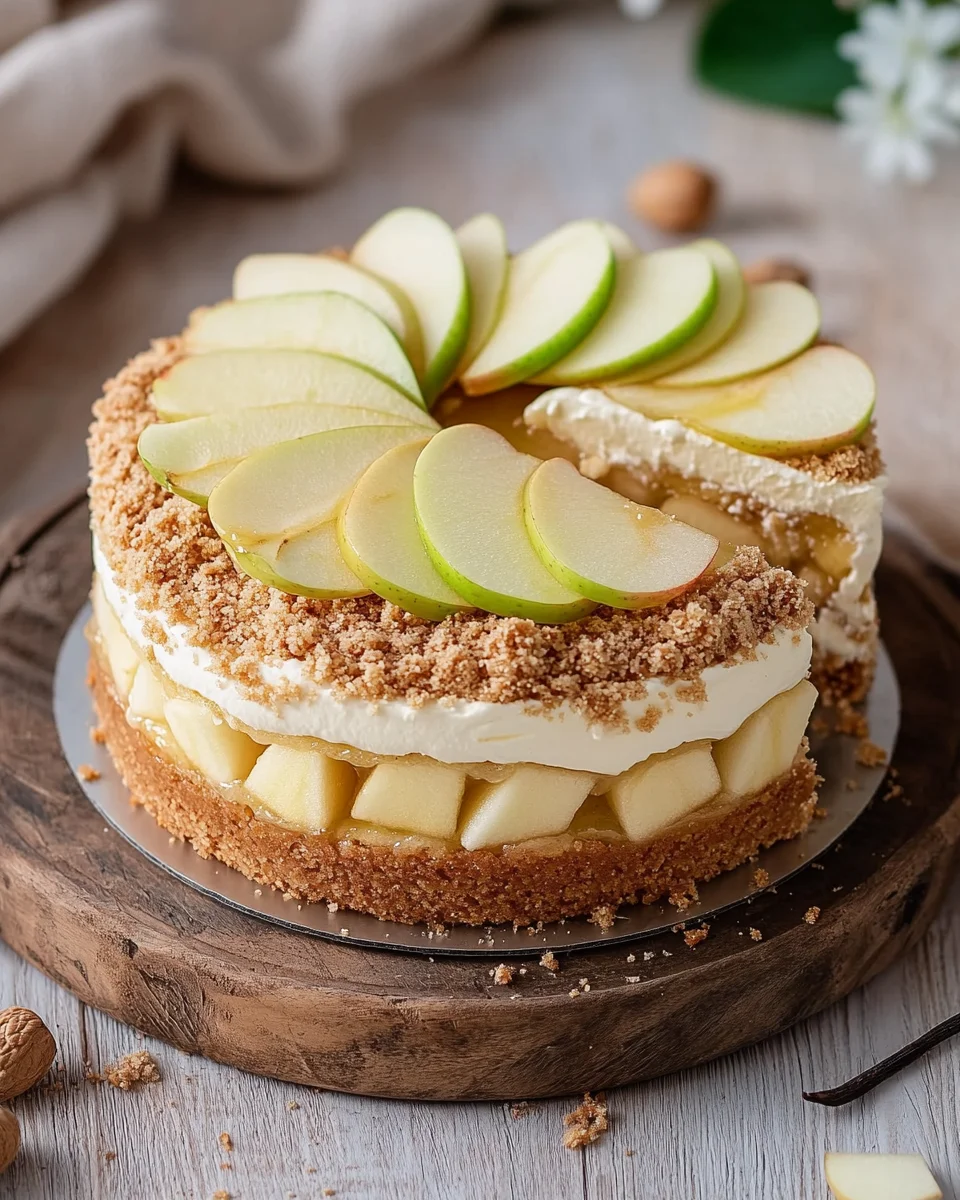 Apfel-Mascarpone-Torte mit Mandelboden 22 Apfel-Mascarpone-Torte mit Mandelboden