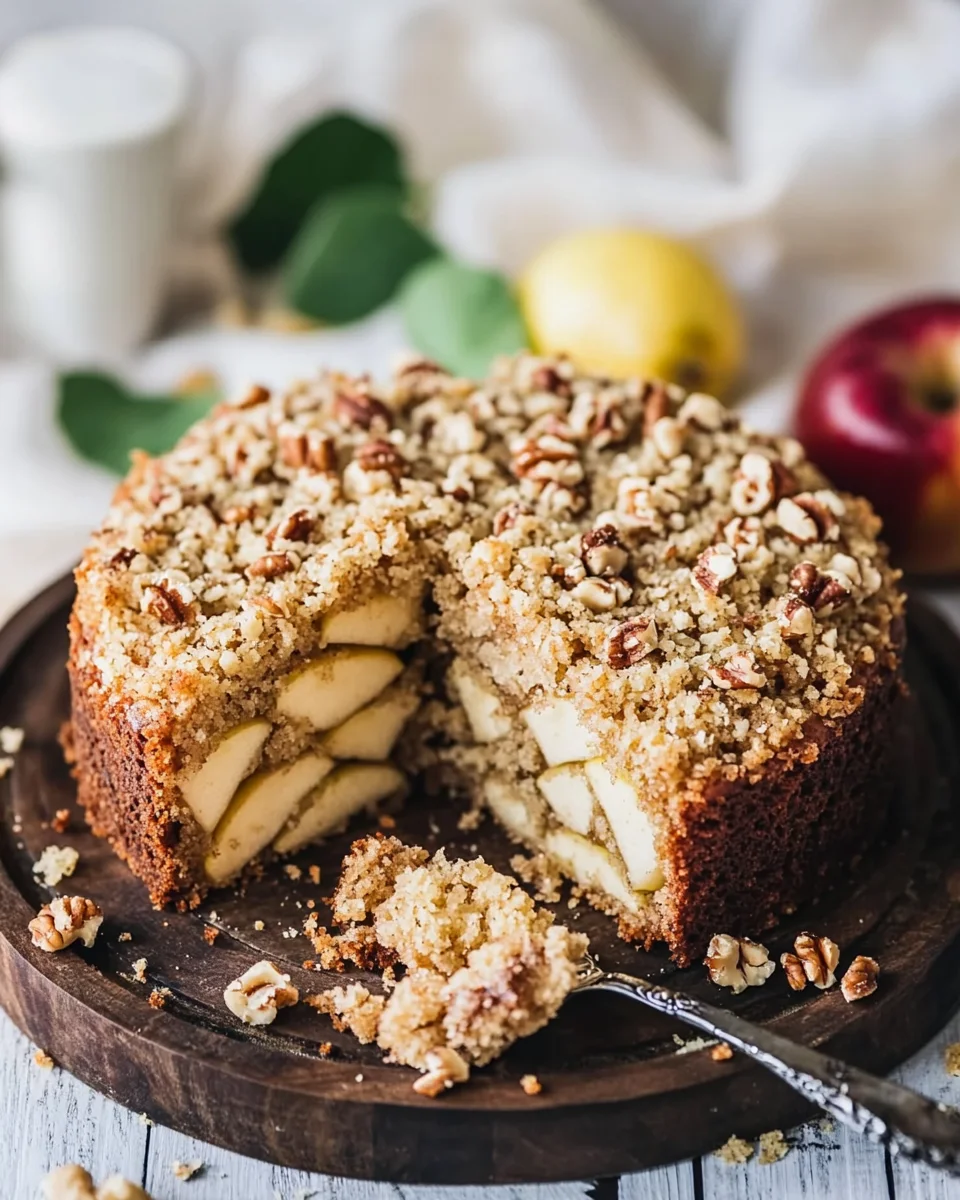 Apfel-Walnuss-Streusel-Kuchen