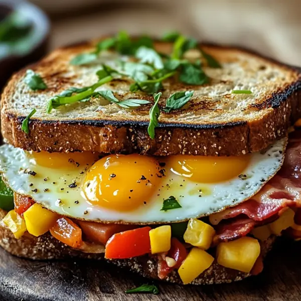 Bauernfrühstücks-Sandwich