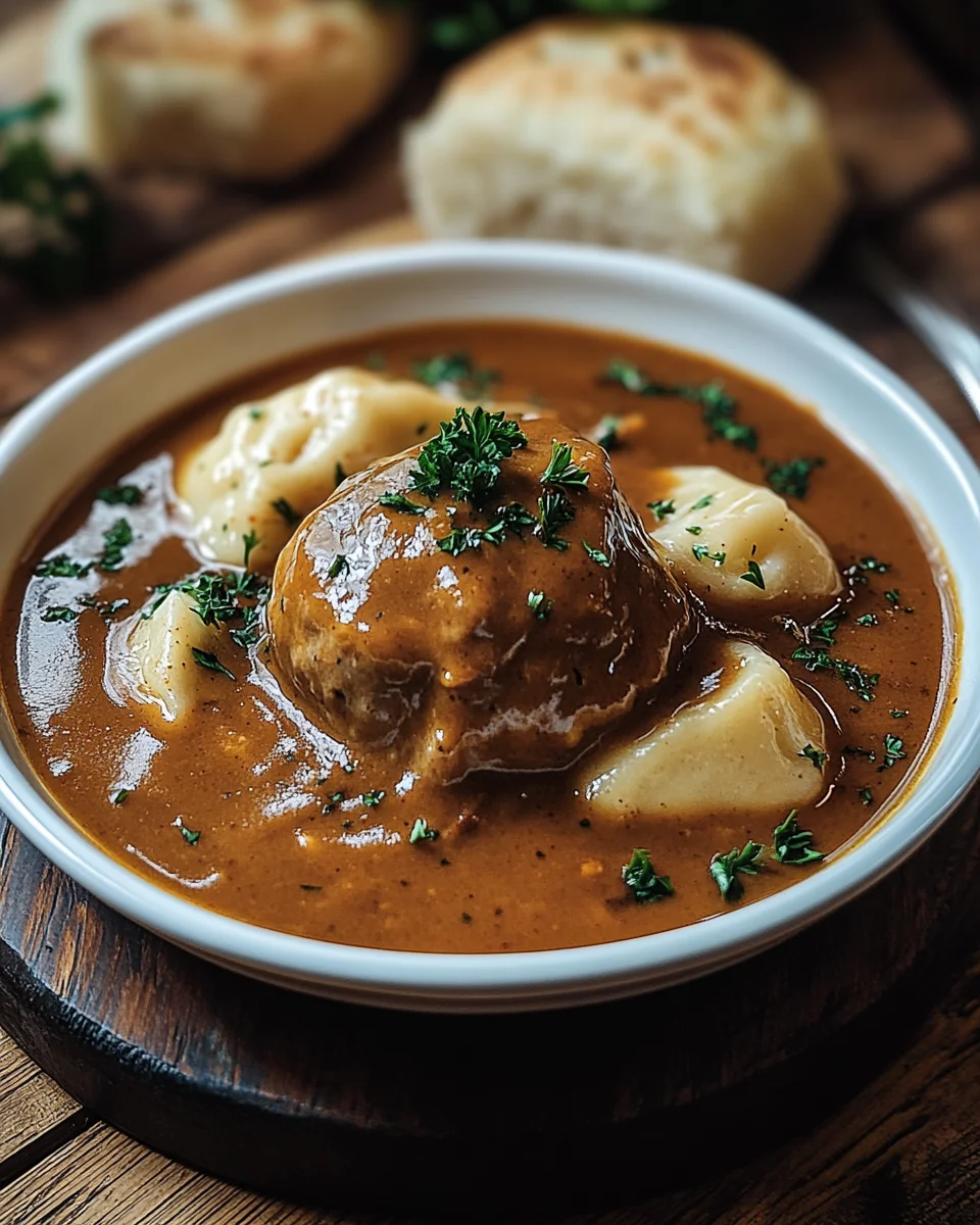 Butterzartes Rahmgulasch mit Serviettenkn&ouml;del