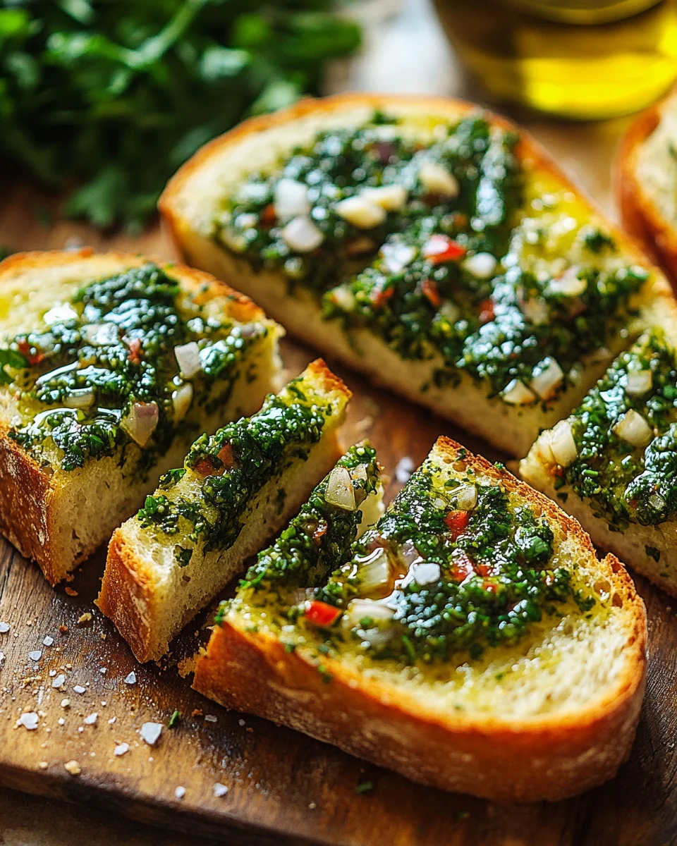 Chimichurri Knoblauchbrot