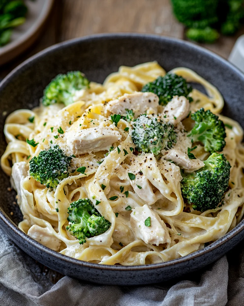 cremige Hähnchen-Brokkoli-Pasta 19 cremige