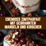 Cremiges Zimtparfait mit gebrannten Mandeln und Kirschen 22 Pinterest Hidden Image