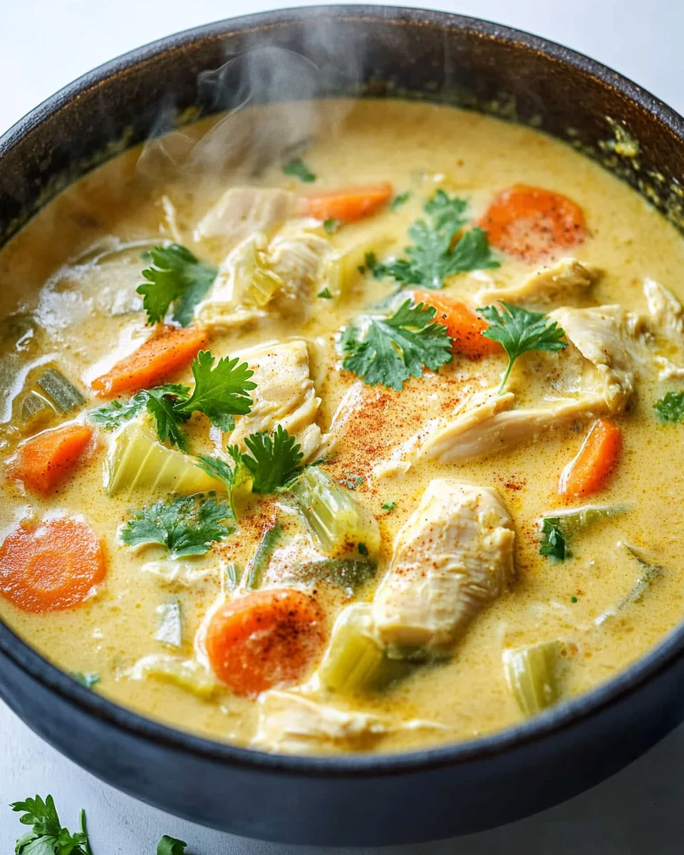 Currysuppe mit H&auml;hnchen