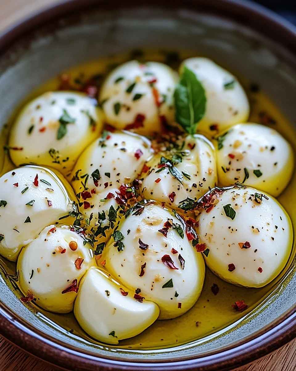 Eingelegter Mozzarella 17 Eingelegter