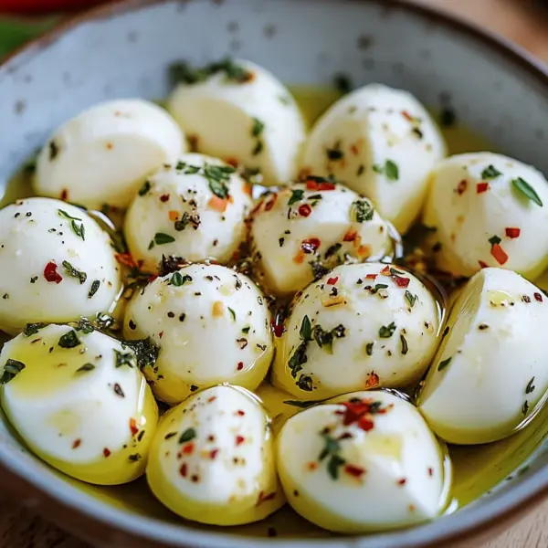 Eingelegter Mozzarella