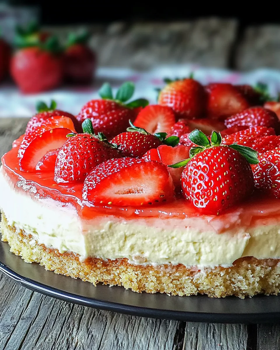 Erdbeerkuchen mit Schmand-Vanillecreme Rezept 25 Erdbeerkuchen