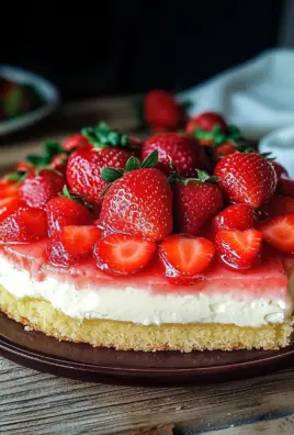 Erdbeerkuchen mit Schmand-Vanillecreme Rezept