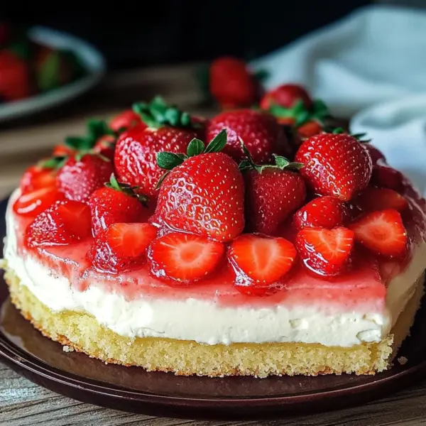 Erdbeerkuchen mit Schmand-Vanillecreme Rezept