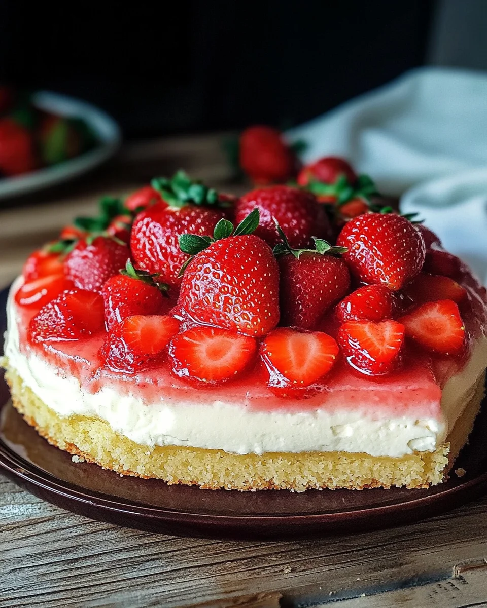 Erdbeerkuchen mit Schmand-Vanillecreme Rezept 27 Erdbeerkuchen mit Schmand-Vanillecreme Rezept