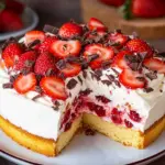 Fantakuchen mit Erdbeeren
