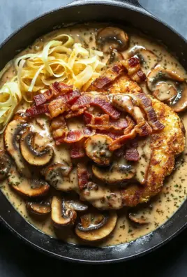 Geschmorte Schnitzelpfanne in köstlicher Jägersauce Rezept 26 Geschmorte Schnitzelpfanne in köstlicher Jägersauce Rezept