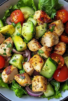 Gesunder Avocado Hähnchen Salat
