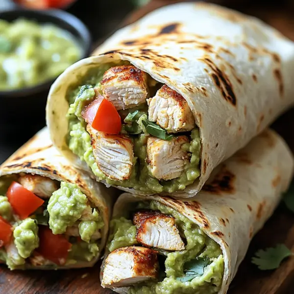 Guacamole Chicken Wraps