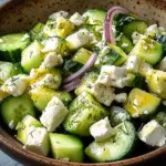 Gurken-Avocado-Salat mit Feta