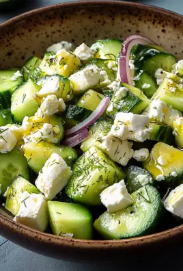 Gurken-Avocado-Salat mit Feta