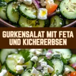 Gurkensalat mit Feta und Kichererbsen 17 Pinterest Hidden Image