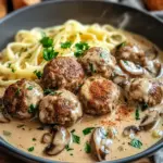 Hackb&auml;llchen in Champignon-Rahmso&szlig;e