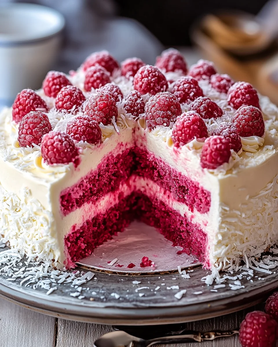 Himbeer-Raffaello-Torte