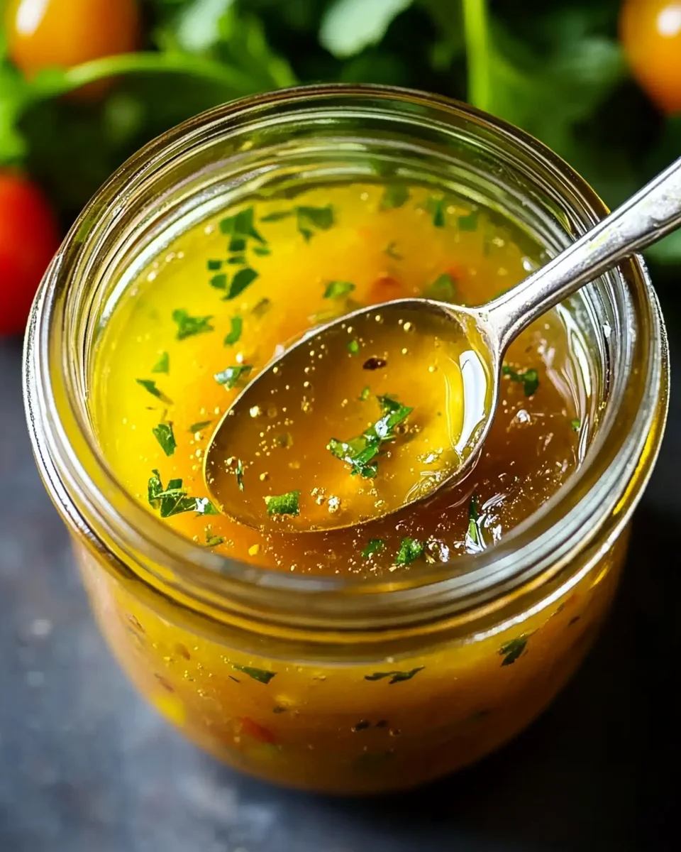 Honig-Senf-Zitronen-Vinaigrette