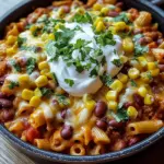 K&auml;siger Taco Nudelauflauf