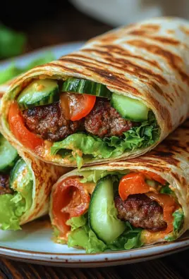 Kalorienarmer Burger-Wrap unter 250 Kalorien 30 Kalorienarmer Burger-Wrap unter 250 Kalorien