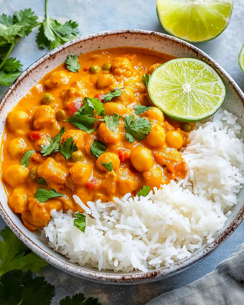 Kichererbsen-Curry mit Kokosmilch
