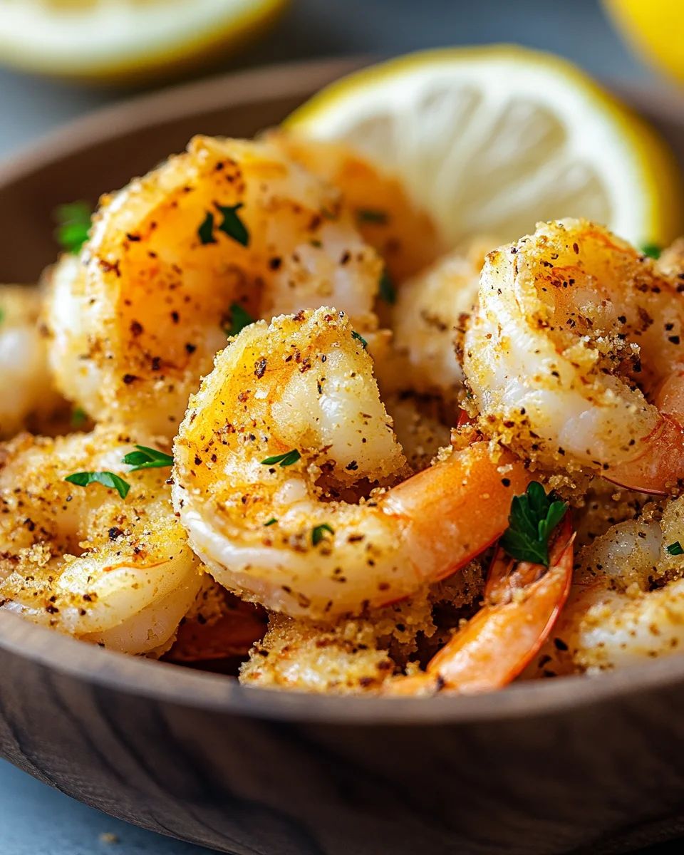 Knoblauch Parmesan Garnelen aus der Heißluftfritteuse 22 Knoblauch
