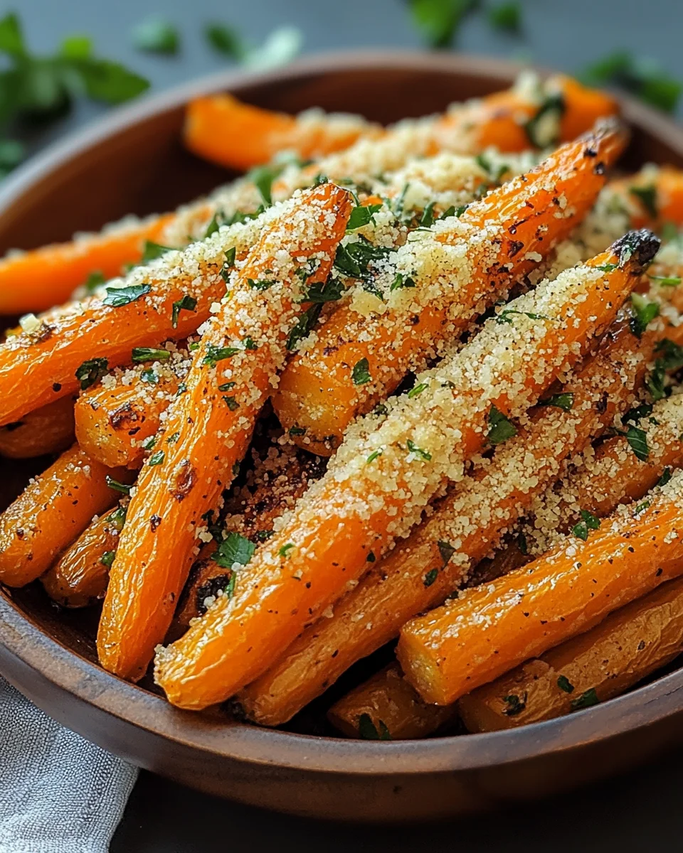 Knoblauch-Parmesan-Ofenkarotten