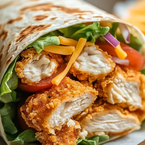 Knuspriger Chicken Ranch Snack Wrap