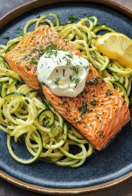Kräuterlachs auf Zucchinipasta 32 Kräuterlachs auf Zucchinipasta