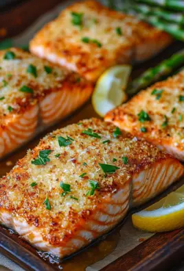 Krosse im Ofen gebackene Parmesan-Krustenlachsfilets 22 Krosse im Ofen gebackene Parmesan-Krustenlachsfilets