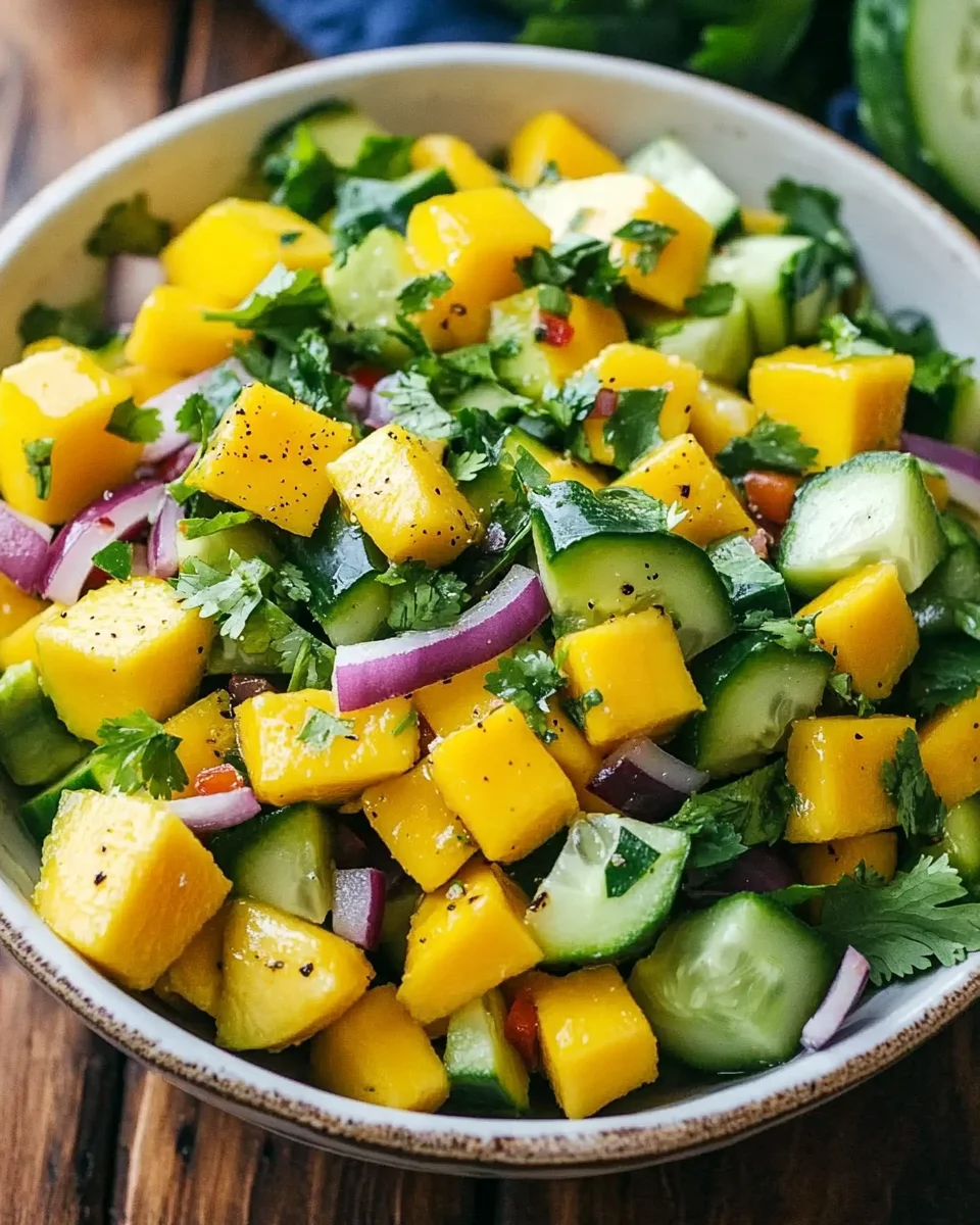 Mango-Gurken-Salat