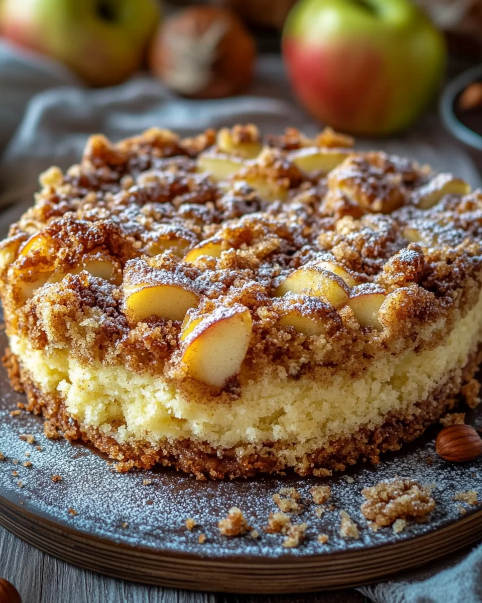 Marmorierter Apfel-Streuselkuchen mit Zimt und Nüssen 29 Marmorierter Apfel-Streuselkuchen mit Zimt und Nüssen