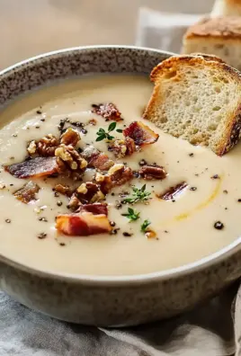 Maronensuppe mit karamellisierten Nüssen und Speck 21 Maronensuppe mit karamellisierten Nüssen und Speck