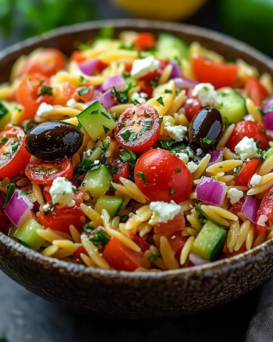 Mediterraner Orzo Salat 25 Mediterraner