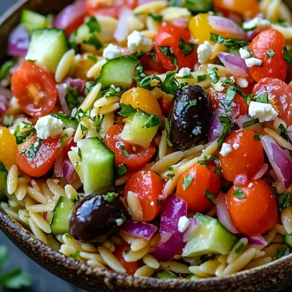 Mediterraner Orzo Salat