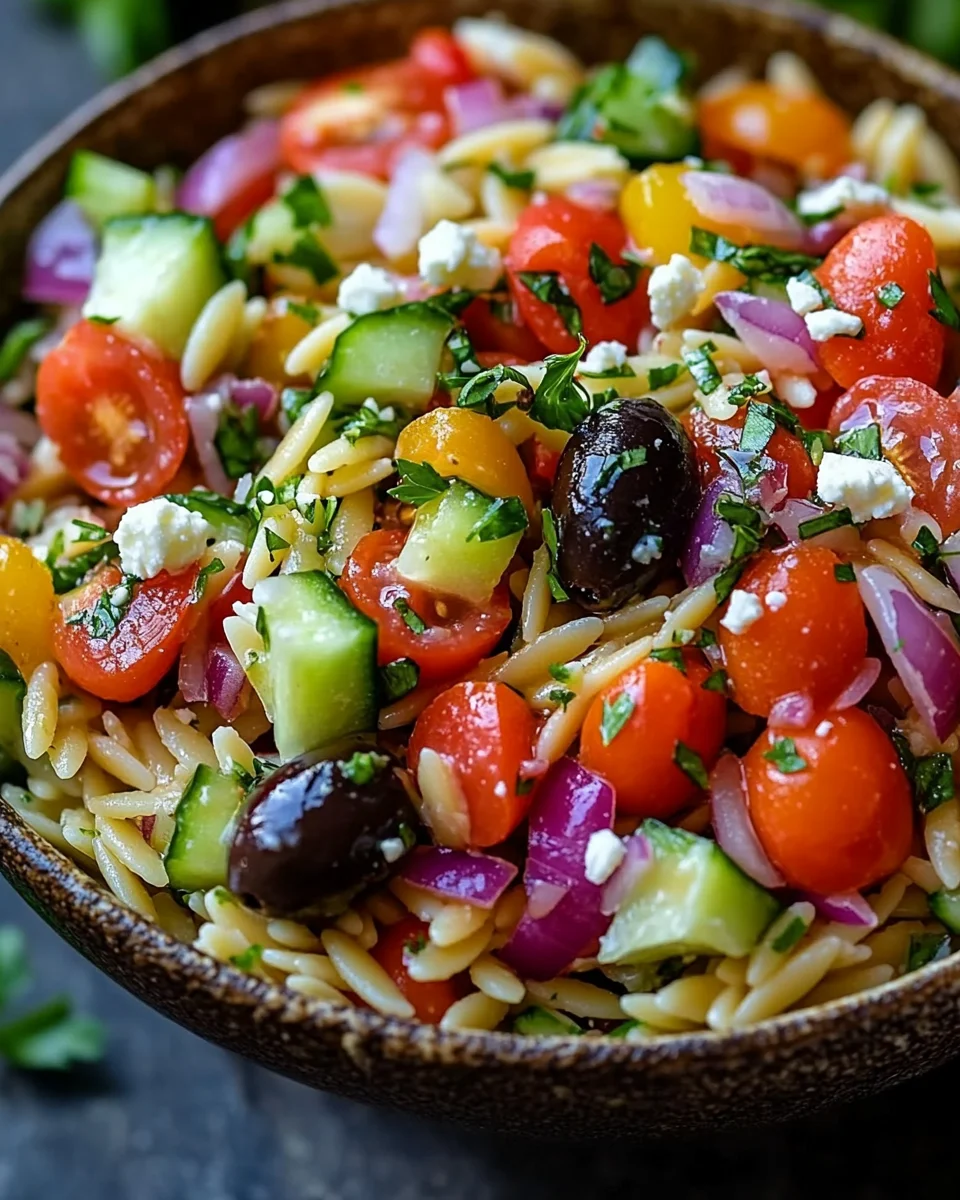 Mediterraner Orzo Salat 27 Mediterraner Orzo Salat