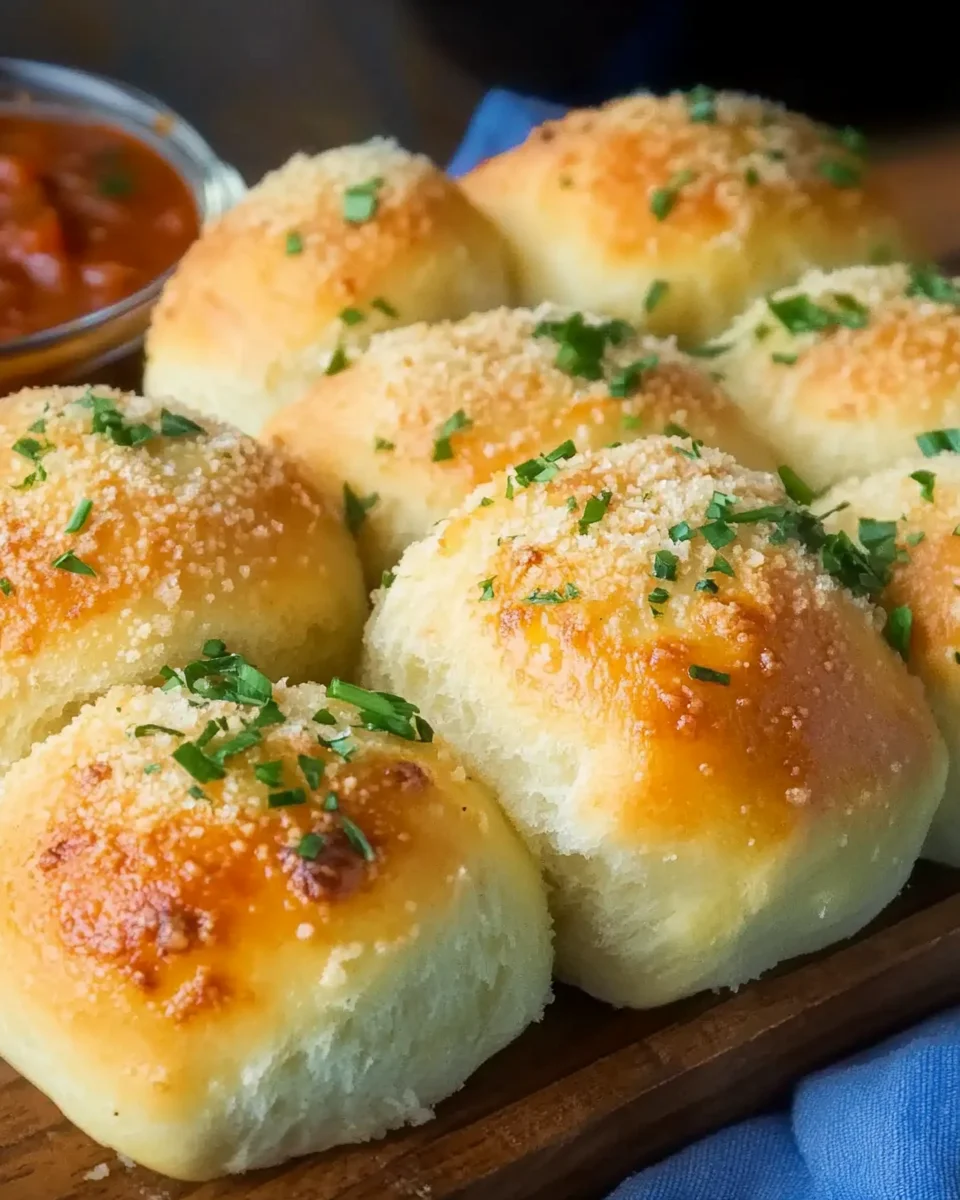 Megalecker Knoblauch Brötchen gefüllt mit Mozzarella Käse Rezept