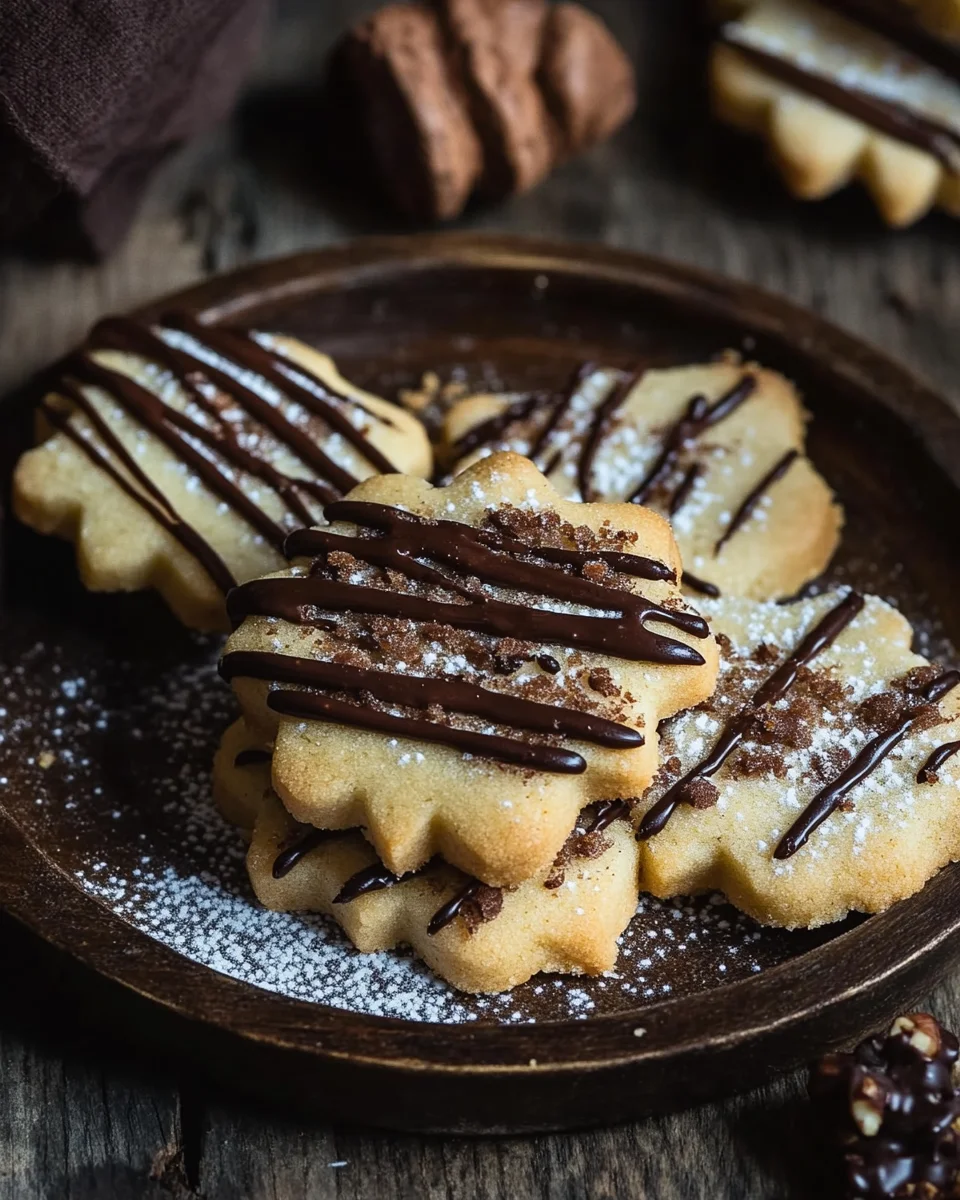 Nougat-Spitzbuben - Mürbe Plätzchen mit Nougat 18 Nougat-Spitzbuben