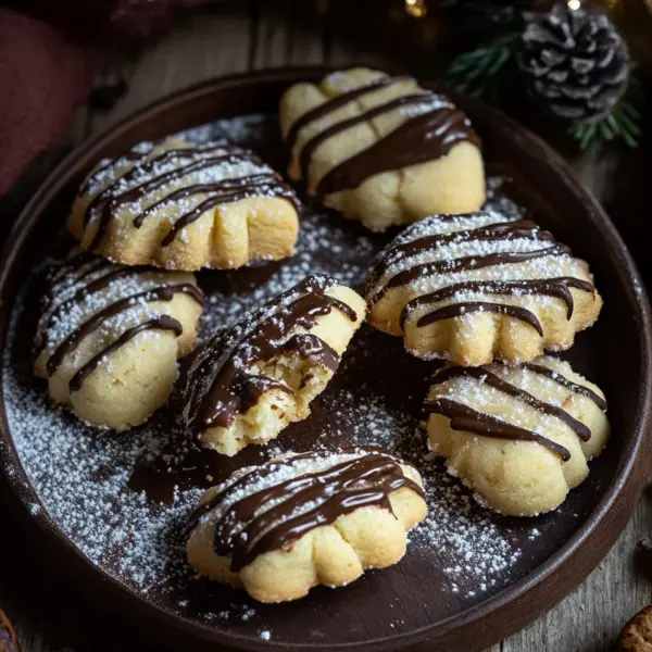 Nougat-Spitzbuben - Mürbe Plätzchen mit Nougat