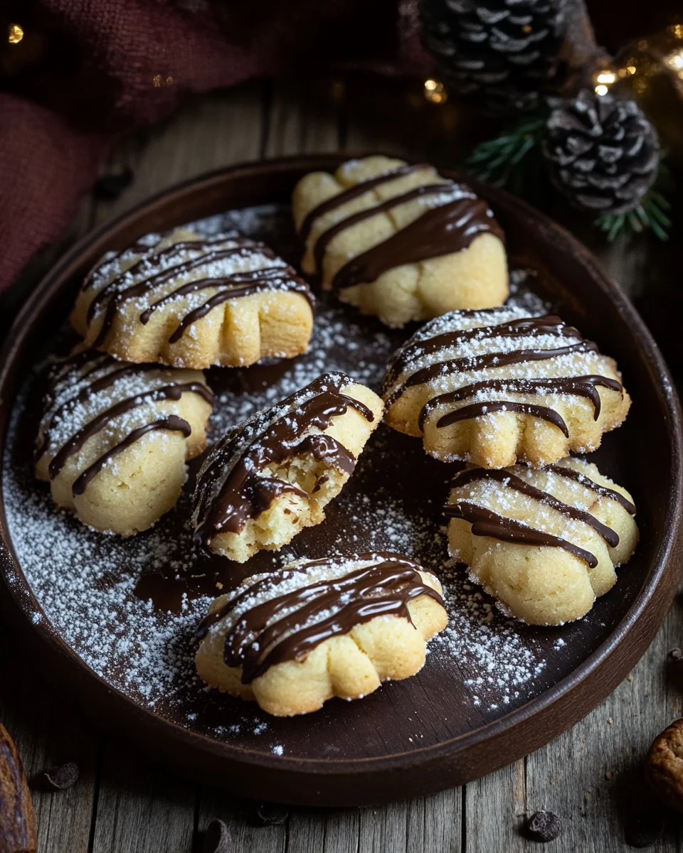 Nougat-Spitzbuben - Mürbe Plätzchen mit Nougat 20 Nougat-Spitzbuben - Mürbe Plätzchen mit Nougat