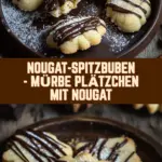 Nougat-Spitzbuben - Mürbe Plätzchen mit Nougat 17 Pinterest Hidden Image