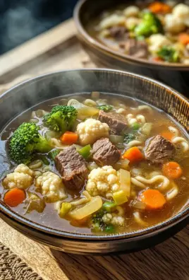 Nudelsuppe mit Rindfleisch 29 Nudelsuppe mit Rindfleisch
