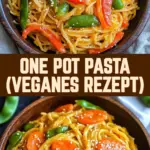 One Pot Pasta (veganes Rezept) 23 Pinterest Hidden Image