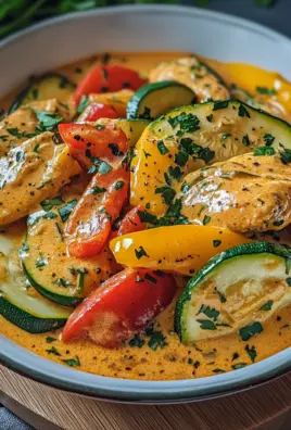 Paprika-Zucchini-Sahne-Hähnchen 28 Paprika-Zucchini-Sahne-Hähnchen