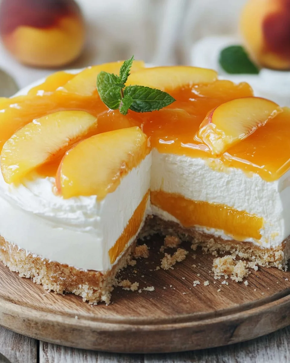Pfirsich Maracuja Torte ohne Backen 21 Pfirsich