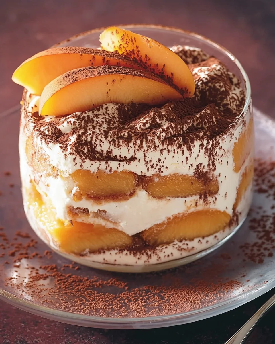 Pfirsich Tiramisu